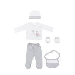 Set Nacimiento de 0-6m 5 piezas Elefante Gris*INTERBABY