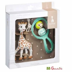 SOPHIE LA GIRAFE Sonajeros-Set Sonajero + Llavero + Mordedor