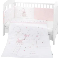 KIKKABOO Ropa De Cuna-Set textil Cuna 6 piezas Hippo