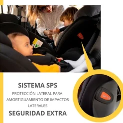 Silla coche Alea 40-150cm c/ pata Gris*INTERBABY