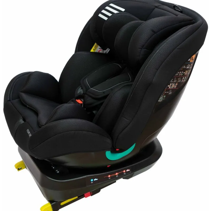 PLAY Sillas Con Isofix De 40 A 150 Cm (0 A 12 Años)-Silla coche Four Isize 40-135cm c/ toptether Black