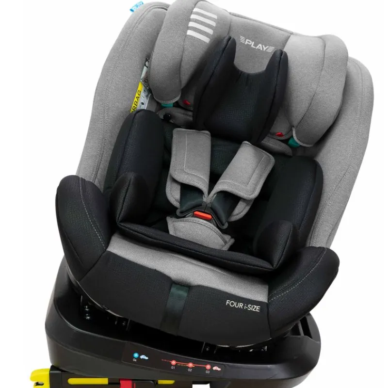 PLAY Sillas Con Isofix De 40 A 150 Cm (0 A 12 Años)-Silla coche Four Isize 40-135cm c/ toptether Black