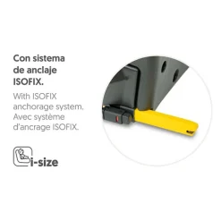 INTERBABY Sillas Con Isofix De 40 A 150 Cm (0 A 12 Años)-Silla coche Giratoria Aruna de 40 a 150 cm Negra + Regalo