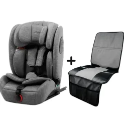 BABYAUTO Sillas Con Isofix De 75 A 150 Cm (1 A 12 Años)-Silla coche Maka Ifix 76-150 cm Gris Melange + Regalo