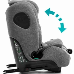 BABYAUTO Sillas Con Isofix De 75 A 150 Cm (1 A 12 Años)-Silla coche Maka Ifix 76-150 cm Gris Melange + Regalo