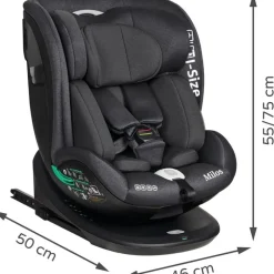 Silla coche Milos 40-150 cm top tether Negro*MS Sale