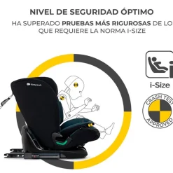 KINDERKRAFT Sillas Con Isofix De 75 A 150 Cm (1 A 12 Años)-Silla coche Oneto 3 Isize 76-150 Black