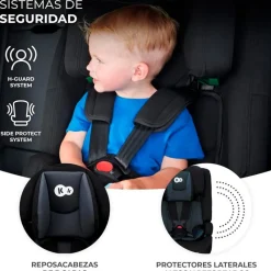 Silla coche Safety Fix 2 76-150 Negra*KINDERKRAFT