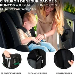 Silla coche Safety Fix 2 76-150 Negra*KINDERKRAFT