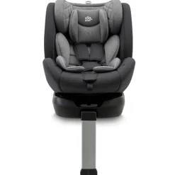 INTERBABY Sillas Con Isofix De 40 A 150 Cm (0 A 12 Años)-Silla coche Sella 40-150cm Giratoria C/Pata Gris
