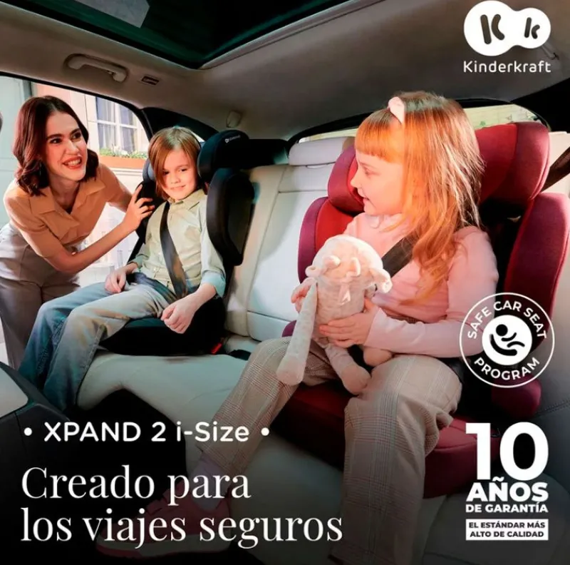 Silla coche Xpand 2 Isize 100-150 cm Black*KINDERKRAFT Online