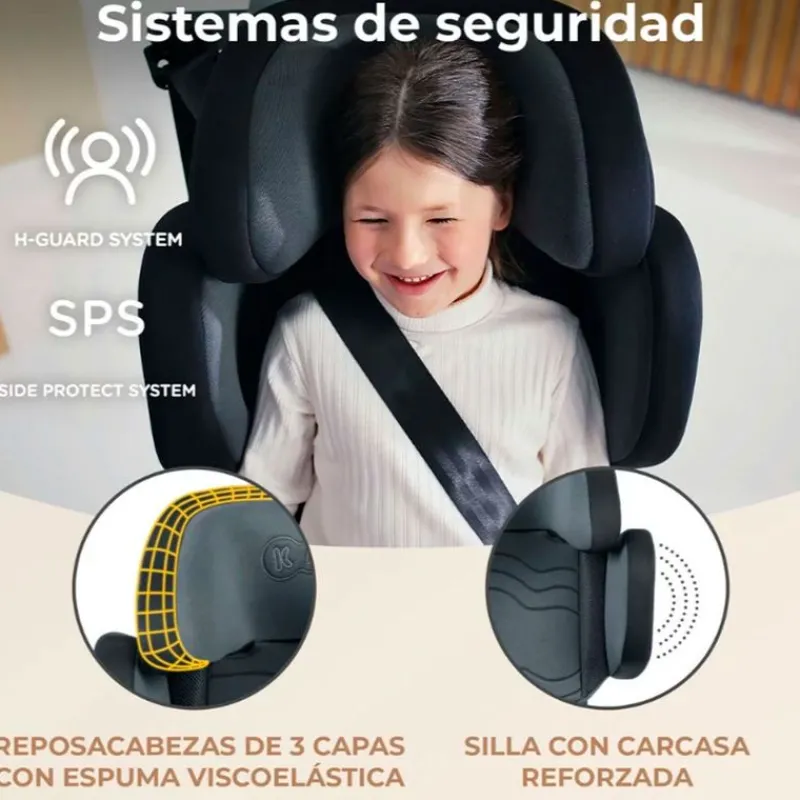 Silla coche Xpand 2 Isize 100-150 cm Black*KINDERKRAFT Online