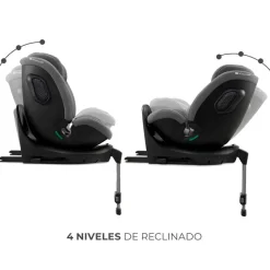 KINDERKRAFT Sillas Con Isofix De 40 A 150 Cm (0 A 12 Años)-Silla coche Xrider2 I-Size 40-150 cm c/pata Gris + Regalo