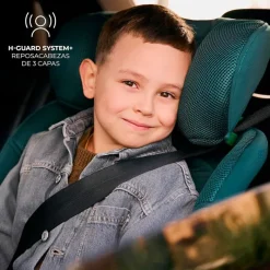 KINDERKRAFT Sillas Con Isofix De 40 A 150 Cm (0 A 12 Años)-Silla coche Xrider2 I-Size 40-150 cm c/pata Negra + Regalo