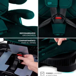 Silla de coche Fix2go 75-150 Green*KINDERKRAFT Best