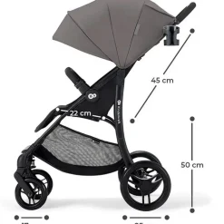 KINDERKRAFT Sillas De Paseo-Silla paseo Askoy +0m hasta 24kg Negra