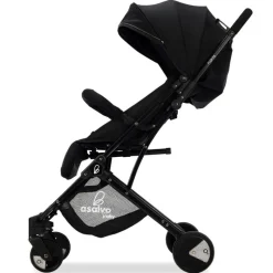 ASALVO Sillas De Paseo-Silla paseo Flight Travel +0m Negra