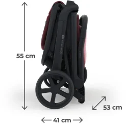 Silla paseo Nubi 3 +24kg Borgoña*KINDERKRAFT Discount