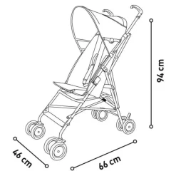 ASALVO Sillas De Paseo-Silla Paseo Playera Moving Verde