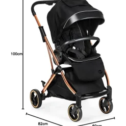 MS Sillas De Paseo-Silla paseo Reversible Montecarlo Negro