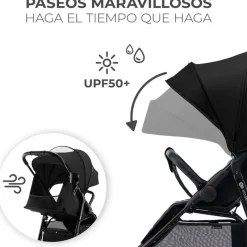KINDERKRAFT Sillas De Paseo-Silla paseo Rine +22kg Negro