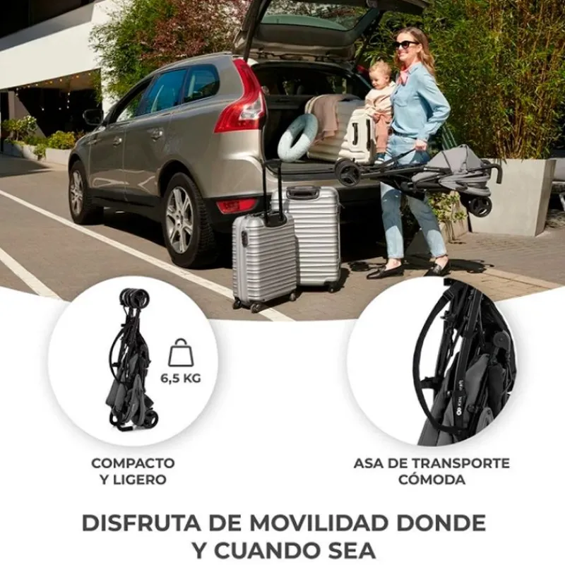 Silla paseo Tik +6M Gris*KINDERKRAFT Best