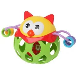 KIOKIDS Chupetes Y Dentición-Sonajero Con Actividades Búho