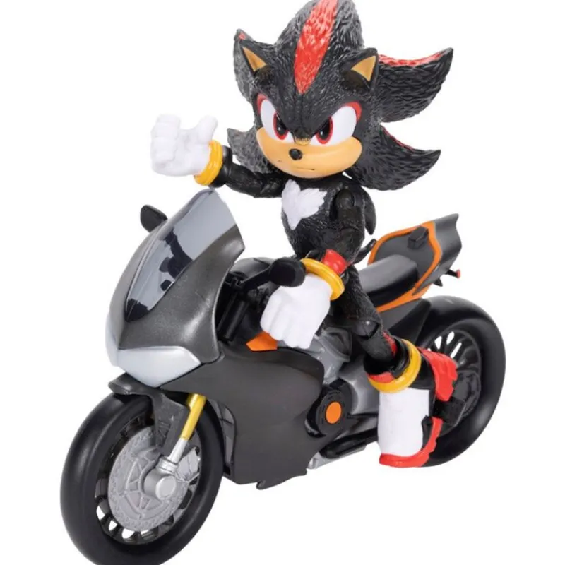JAKKS PACIFIC Figuras Videojuegos|Figuras Y Figuras De Acción-Sonic la Película 3 Figura Shadows y Moto