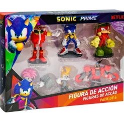 BIZAK Figuras Videojuegos-Sonic Pack 6 Figuras Articuladas Surtido