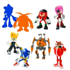BIZAK Figuras Videojuegos|Figuras Y Figuras De Acción-Sonic Pack de 8 Figuras Surtido Caja Deluxe