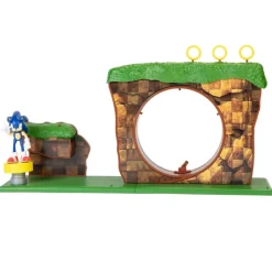 JAKKS PACIFIC Figuras Videojuegos-Sonic Playset Zona de la Colina Verde