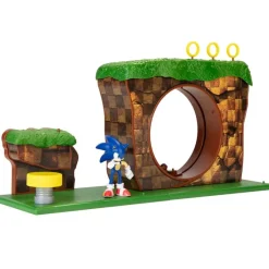 JAKKS PACIFIC Figuras Videojuegos-Sonic Playset Zona de la Colina Verde