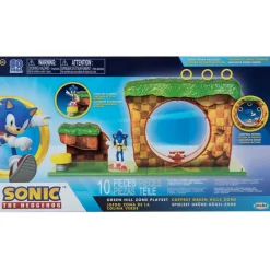 JAKKS PACIFIC Figuras Videojuegos-Sonic Playset Zona de la Colina Verde