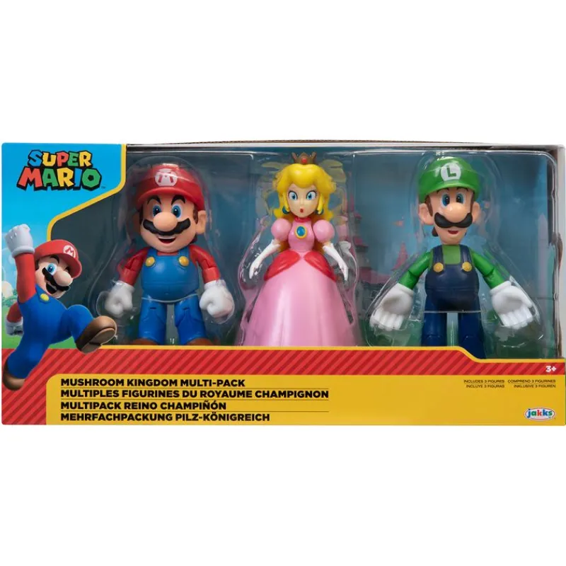 JAKKS PACIFIC Figuras Videojuegos-Súper Mario Pack Reino Champiñón