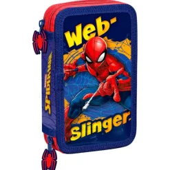 KIDS EUROSWAN Escolar-Spiderman Estuche Doble