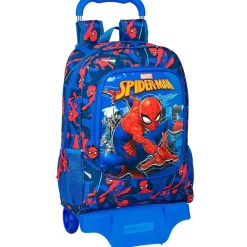 Spiderman Mochila + Carro Great Power*SAFTA Best