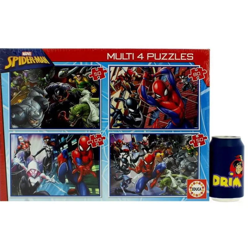 Spiderman Multi 4 Puzzles*EDUCA Clearance