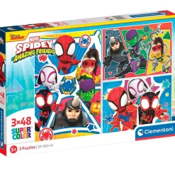 Spidey y sus Amigos Puzzle 3x48 Piezas*CLEMENTONI Hot