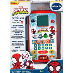 VTECH Primera Infancia Y Preescolar-Spidey y sus amigos Teléfono Educativo