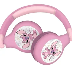 Stitch Ángel Auriculares Auriculares 2 en 1 Bluetooth y con Cable*LEXIBOOK