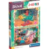 CLEMENTONI Puzzles Y Construcciones-Stitch Puzzle 2x60 Piezas