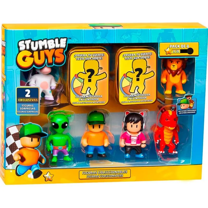 Stumble Guys Pack 8 Figuras Surtidas*BIZAK Online