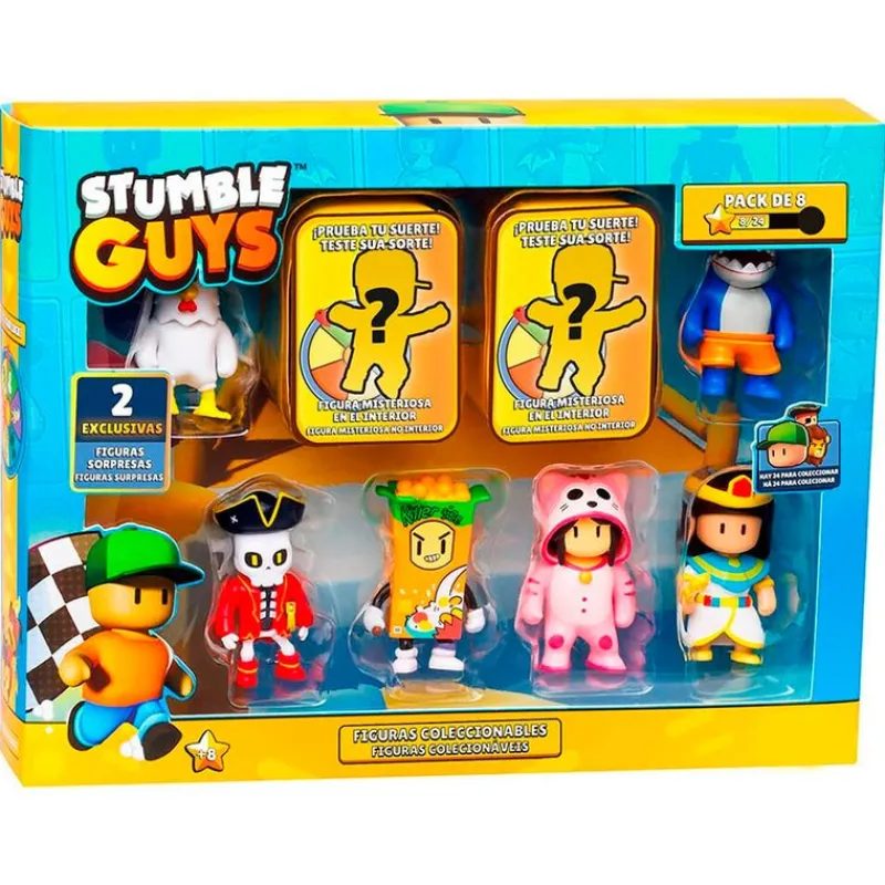 Stumble Guys Pack 8 Figuras Surtidas*BIZAK Online