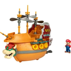 JAKKS PACIFIC Figuras Videojuegos|Figuras Y Figuras De Acción-Super Mario Aeronave Deluxe Bowser