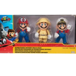 JAKKS PACIFIC Figuras Videojuegos-Super Mario Odyssey Pack 3 Figuras