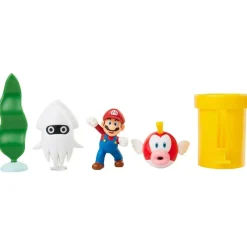 JAKKS PACIFIC Figuras Videojuegos|Figuras Y Figuras De Acción-Super Mario Playset Bajo el Agua