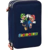 SAFTA Escolar-Super Mario Plumier Triple 36 Piezas