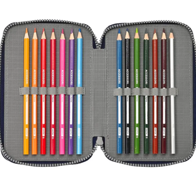 SAFTA Escolar-Super Mario Plumier Triple 36 Piezas