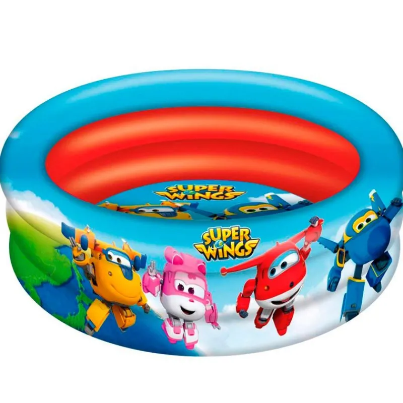 COLOR BABY Aire Libre-Super Wings Piscina 3 Aros 86 cm