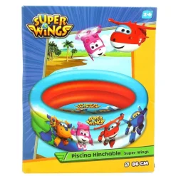 COLOR BABY Aire Libre-Super Wings Piscina 3 Aros 86 cm